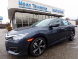 2017 Aegean Blue Metallic Honda Civic Touring Sedan #118277816