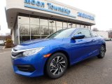 2017 Aegean Blue Metallic Honda Civic LX Coupe #118277813