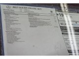 2017 Mercedes-Benz GLE 350 4Matic Window Sticker
