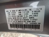 2017 Accord Color Code for Lunar Silver Metallic - Color Code: NH830M