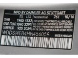 2017 CLA Color Code for Polar Silver Metallic - Color Code: 761