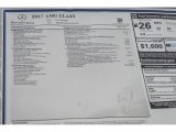 2017 Mercedes-Benz CLA 45 AMG 4Matic Coupe Window Sticker