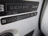 2017 F-PACE Color Code for Glacier White - Color Code: NAK