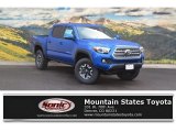2017 Blazing Blue Pearl Toyota Tacoma TRD Off Road Double Cab 4x4 #118339163
