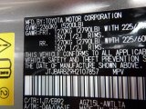 2017 NX Color Code for Atomic Silver - Color Code: 1J7