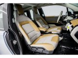 2017 BMW i3 with Range Extender Giga Cassia Natural Leather/Carum Spice Grey Wool Cloth Interior