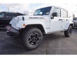 2017 Bright White Jeep Wrangler Unlimited Rubicon Hard Rock 4x4 #118361699