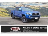2017 Blazing Blue Pearl Toyota Tacoma SR5 Double Cab 4x4 #118410535