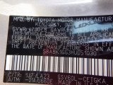 2017 ES Color Code for Atomic Silver - Color Code: 1J7