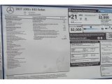 2017 Mercedes-Benz E 43 AMG 4Matic Sedan Window Sticker