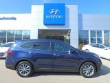 2017 Storm Blue Hyundai Santa Fe SE AWD #118516715