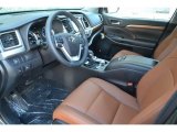 2017 Toyota Highlander Hybrid Limited AWD Saddle Tan Interior