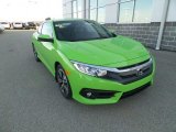2017 Energy Green Pearl Honda Civic EX-L Coupe #118538308