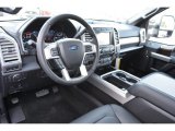 2017 Ford F250 Super Duty Platinum Crew Cab 4x4 Black Interior