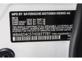 2017 6 Series Color Code for Alpine White - Color Code: 300