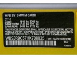 2017 M4 Color Code for Austin Yellow Metallic - Color Code: B67