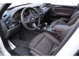 2017 BMW X3 xDrive35i Mocha w/Orange contrast stitching Interior