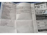 2017 Mercedes-Benz G 65 AMG Window Sticker