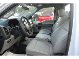 2017 Ford F550 Super Duty XL Regular Cab 4x4 Crane Truck Medium Earth Gray Interior