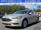 2017 White Gold Ford Fusion S #118731944