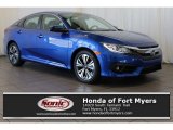 2017 Aegean Blue Metallic Honda Civic EX-T Sedan #118762861