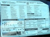 2017 Cadillac CTS FWD Window Sticker