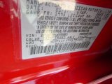 2017 Sentra Color Code for Red Alert - Color Code: A20