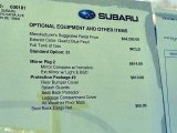 2017 Subaru Forester 2.0XT Touring Window Sticker