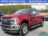 2017 Ruby Red Ford F250 Super Duty Lariat Crew Cab 4x4 #118826344