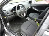 2017 Hyundai Accent SE Hatchback Black Interior