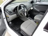 2017 Hyundai Accent SE Sedan Gray Interior