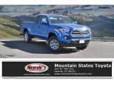 2017 Blazing Blue Pearl Toyota Tacoma SR5 Access Cab 4x4 #118826396