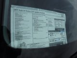 2017 Audi A4 2.0T Premium quattro Window Sticker