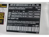 2017 GLS Color Code for Polar White - Color Code: 149