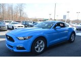 Grabber Blue Ford Mustang in 2017