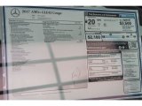 2017 Mercedes-Benz GLE 43 AMG 4Matic Coupe Window Sticker