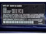 2017 M3 Color Code for Tanzanite Blue Metallic - Color Code: X10