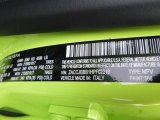 2017 Renegade Color Code for Hypergreen - Color Code: 566