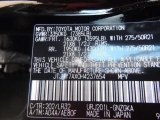2017 LX Color Code for Black Onyx - Color Code: 202