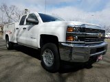 2017 Summit White Chevrolet Silverado 2500HD Work Truck Double Cab 4x4 Chassis #119072401