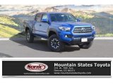 2017 Blazing Blue Pearl Toyota Tacoma TRD Off Road Double Cab 4x4 #119134878