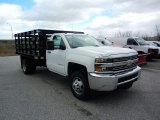 2017 Chevrolet Silverado 3500HD Work Truck Regular Cab Dual Rear Wheel Chassis Front 3/4 View