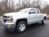 2017 Silver Ice Metallic Chevrolet Silverado 1500 LT Double Cab 4x4 #119242147