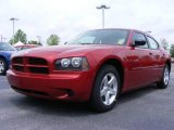 2009 Inferno Red Crystal Pearl Dodge Charger SE #11892046