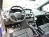 2017 Ford Focus ST Hatch Charcoal Black Recaro Leather Interior