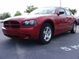 2009 Inferno Red Crystal Pearl Dodge Charger SE #11892035