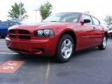 2009 Inferno Red Crystal Pearl Dodge Charger SE #11892028
