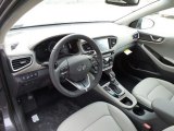 2017 Hyundai Ioniq Hybrid Limited Charcoal Black Interior