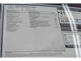 2017 Mercedes-Benz CLS 550 Coupe Window Sticker