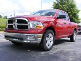 2009 Inferno Red Crystal Pearl Dodge Ram 1500 SLT Quad Cab #11892154